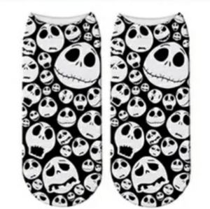 Kids Jack Skellington Ankle Socks, 1 pair